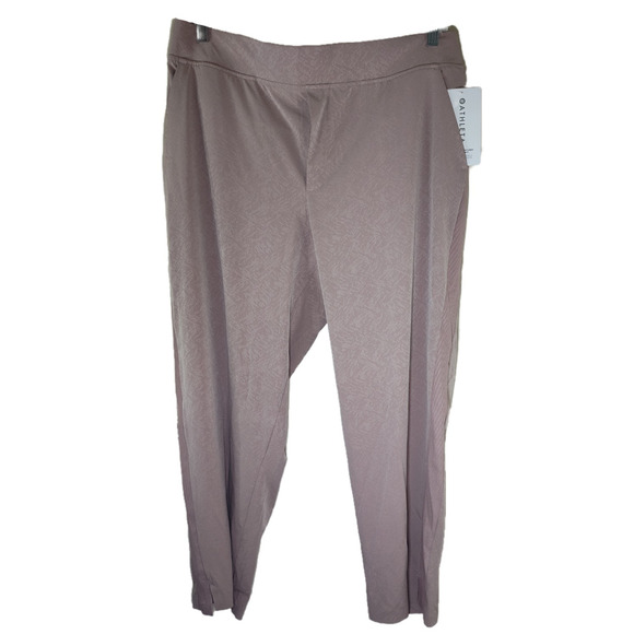 Athleta Light Pink Brooklyn Textured Women's Ankle Pant Size 18 - Picture 1 of 9